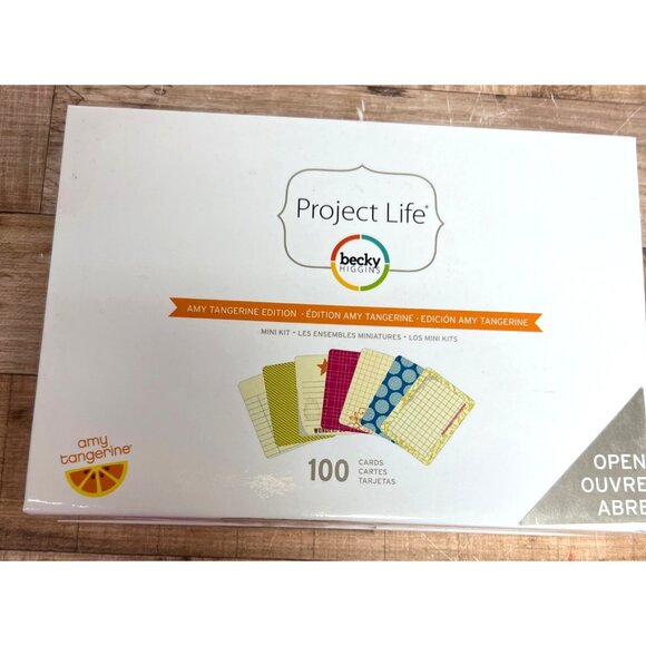 Project Life Amy Tangerine Edition Mini Kit 100 Journaling Cards Scrapbooking Cr - Picture 1 of 6